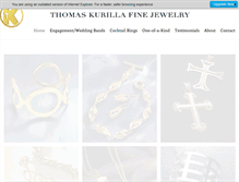 Tablet Screenshot of kurillajewelry.com